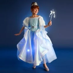 Disney Cinderella Light-Up Costume For Kids With Interactive Light-Up Wand And Tiara By A Leading Role -Disney Shop 2841107379256 9