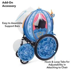 Disney Cinderella Coach Wheelchair Cover Set By Disguise -Disney Shop 2842048379050 2