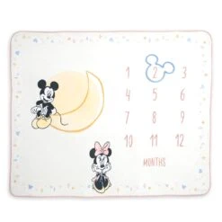 Disney Mickey And Minnie Mouse Milestone Blanket Set For Baby