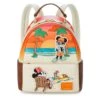 Disney Mickey And Minnie Mouse Beach Loungefly Mini Backpack