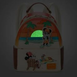 Disney Mickey And Minnie Mouse Beach Loungefly Mini Backpack -Disney Shop 4203105710107 2