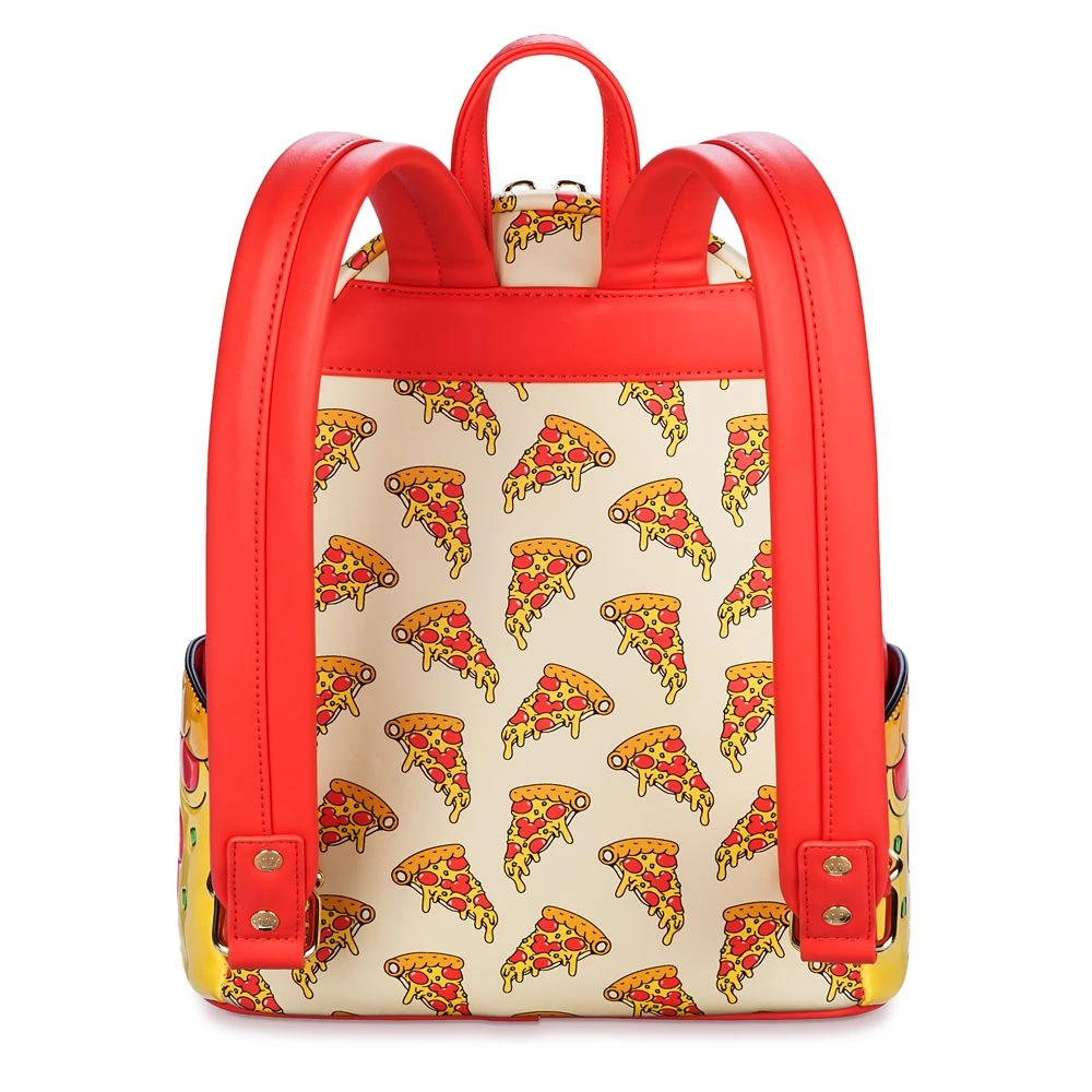 Mickey Mouse Pizza Loungefly Mini Backpack – Disney Eats 3 Mickey Mouse Pizza Loungefly Mini Backpack – Disney Eats - Image 3