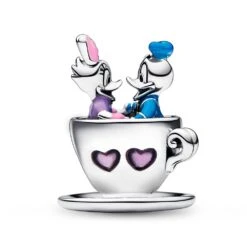 Donald Duck And Daisy Duck Teacup Charm By Pandora – Mad Tea Party – Disney Parks 6 Donald Duck And Daisy Duck Teacup Charm By Pandora – Mad Tea Party – Disney Parks -Disney Shop 4300107850222 2