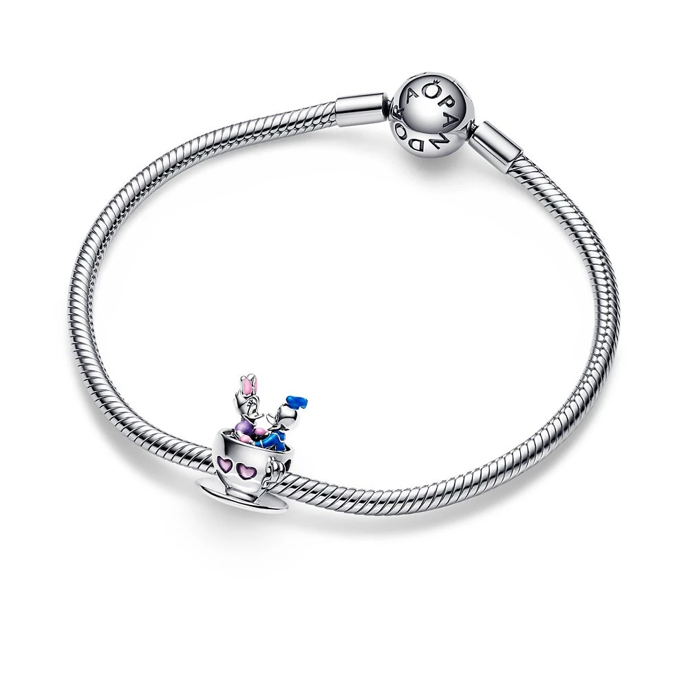 Donald Duck And Daisy Duck Teacup Charm By Pandora – Mad Tea Party – Disney Parks 4 Donald Duck And Daisy Duck Teacup Charm By Pandora – Mad Tea Party – Disney Parks - Image 4