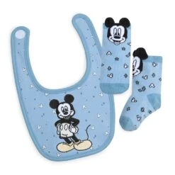 Disney Mickey Mouse Bib And Sock Set For Baby