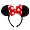 Disney Minnie Mouse Polka Dot Bow Ear Headband For Adults