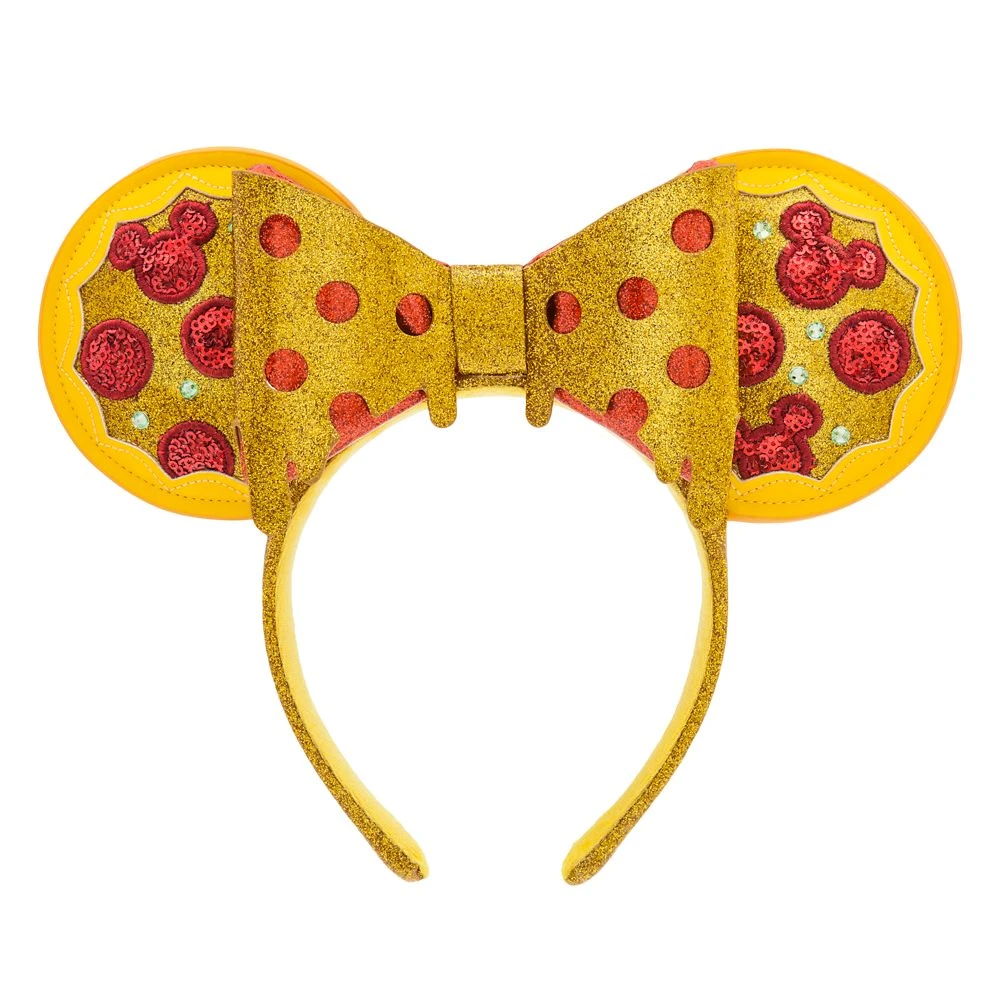 Minnie Mouse Pizza Ear Headband For Adults – Disney Eats 1 Minnie Mouse Pizza Ear Headband For Adults – Disney Eats