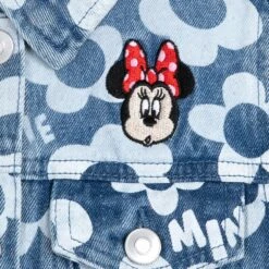 Disney Minnie Mouse Floral Denim Jacket For Girls -Disney Shop 5004106880229 3