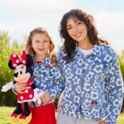 Disney Minnie Mouse Floral Denim Jacket For Girls -Disney Shop 5004106880229 7