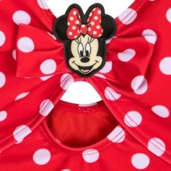 Disney Minnie Mouse Red Polka Dot Swimsuit For Girls -Disney Shop 5006059190189 3