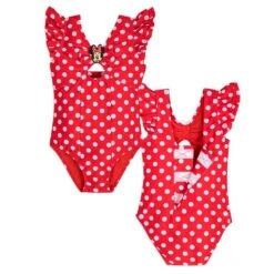 Disney Minnie Mouse Red Swim Collection For Girls -Disney Shop 5006059190190