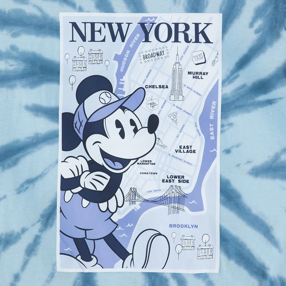 Disney Mickey Mouse New York Tie-Dye T-Shirt For Boys 2 Disney Mickey Mouse New York Tie-Dye T-Shirt For Boys - Image 2