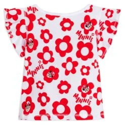 Disney Minnie Mouse Floral T-Shirt For Girls – Sensory Friendly -Disney Shop 5007106030224 2
