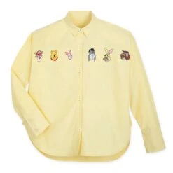 Disney Winnie The Pooh Long Sleeve Oxford Shirt For Women