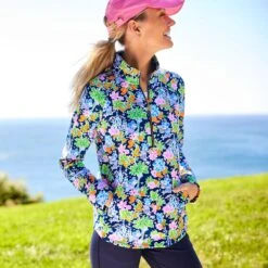 Mickey And Minnie Mouse Zip Pullover For Women By Lilly Pulitzer – Disney Parks -Disney Shop 5106107140121 6