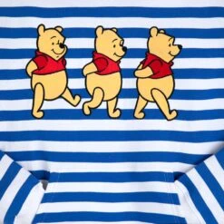 Disney Winnie The Pooh Striped Pullover Hoodie For Adults -Disney Shop 5201059750216 3