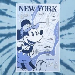 Disney Mickey Mouse New York City Tie-Dye T-Shirt For Adults -Disney Shop 5205048028738 2