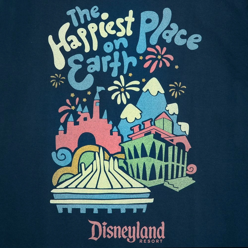 Disneyland ''The Happiest Place On Earth'' Long Sleeve T-Shirt For Adults 2 Disneyland ''The Happiest Place On Earth'' Long Sleeve T-Shirt For Adults - Image 2