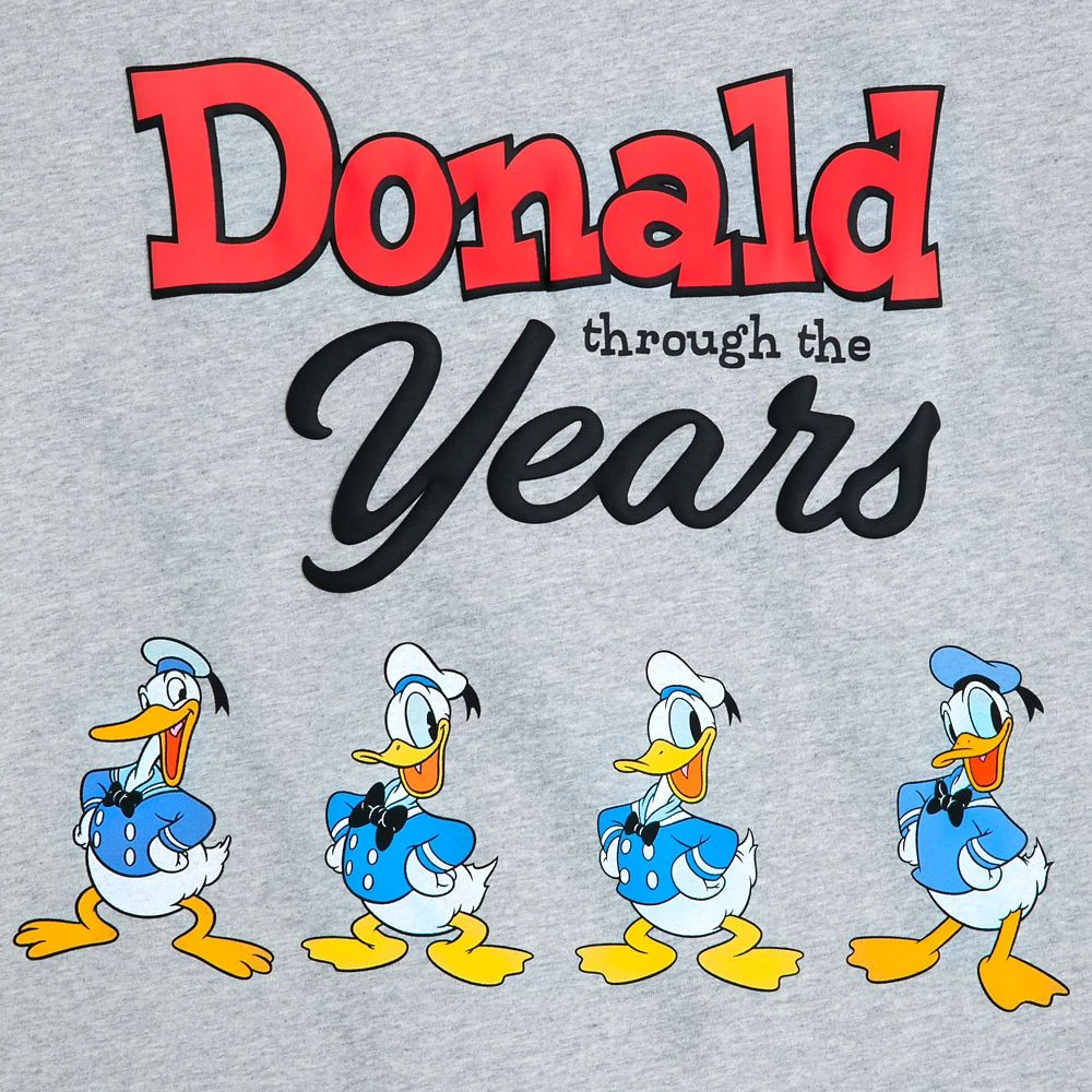 Disney Donald Duck Through The Years T-Shirt For Adults 3 Disney Donald Duck Through The Years T-Shirt For Adults - Image 3