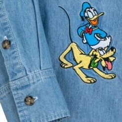Disney Mickey Mouse And Friends Denim Shirt For Adults -Disney Shop 5205057810228 3
