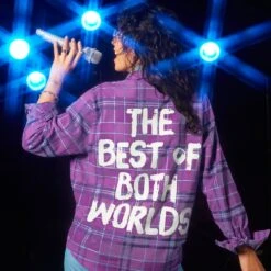 Disney Hannah Montana Flannel Shirt For Adults By Cakeworthy -Disney Shop 5303058250116 6