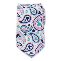 Disney Mickey Mouse Paisley Silk Tie For Adults