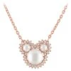 Disney Mickey Mouse Icon Pearl Necklace By Rebecca Hook – Rose Gold