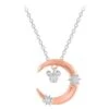 Disney Mickey Mouse Crescent Moon Necklace By Rebecca Hook