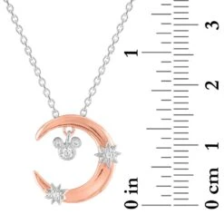 Disney Mickey Mouse Crescent Moon Necklace By Rebecca Hook 6 Disney Mickey Mouse Crescent Moon Necklace By Rebecca Hook -Disney Shop 7002057284000 2