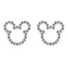 Disney Mickey Mouse Icon Multi-Colored Gems Earrings By Rebecca Hook