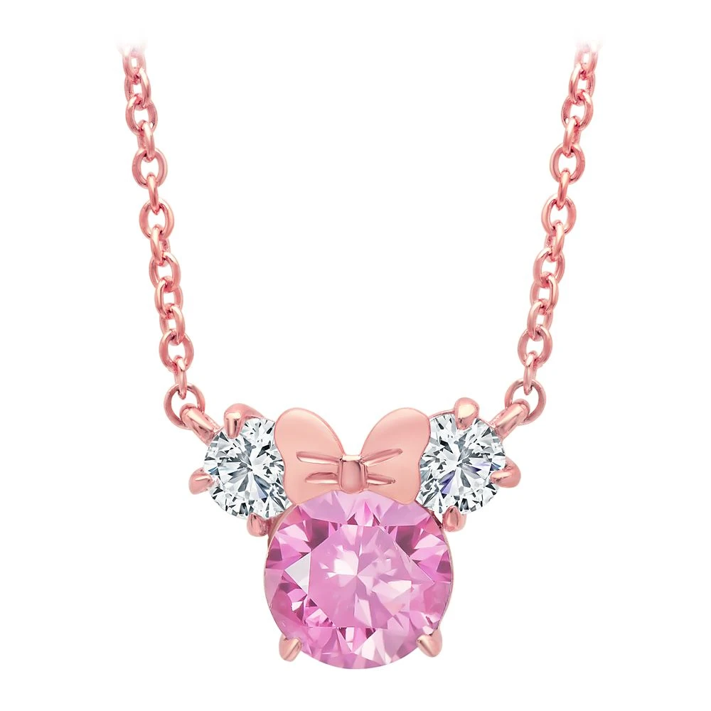 Disney Minnie Mouse Necklace For Kids By CRISLU – Pink 2 Disney Minnie Mouse Necklace For Kids By CRISLU – Pink - Image 2