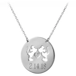 Disney Mickey And Minnie Mouse Necklace By Rebecca Hook – Personalizable -Disney Shop 7401057283598 3