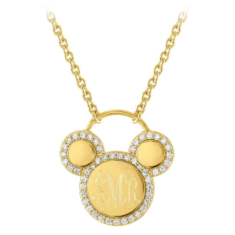 Disney Mickey Mouse Icon Gold Necklace By Rebecca Hook – Personalized 1 Disney Mickey Mouse Icon Gold Necklace By Rebecca Hook – Personalized