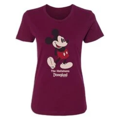 Women's Disneyland Standing Mickey Mouse T-Shirt – Customized -Disney Shop 7807055820349 7