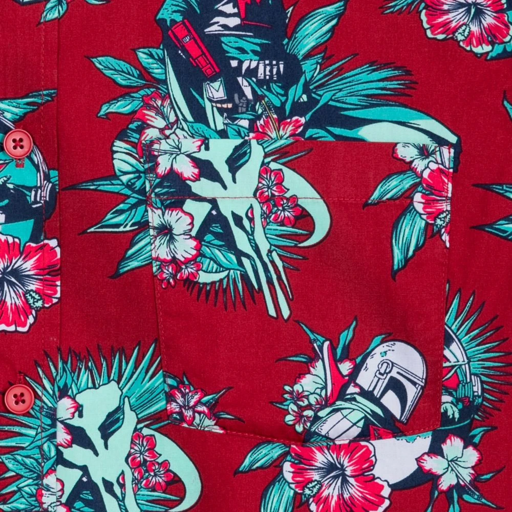 Disney Grogu And Din Djarin Woven Shirt For Adults – Star Wars: The Mandalorian 3 Disney Grogu And Din Djarin Woven Shirt For Adults – Star Wars: The Mandalorian - Image 3