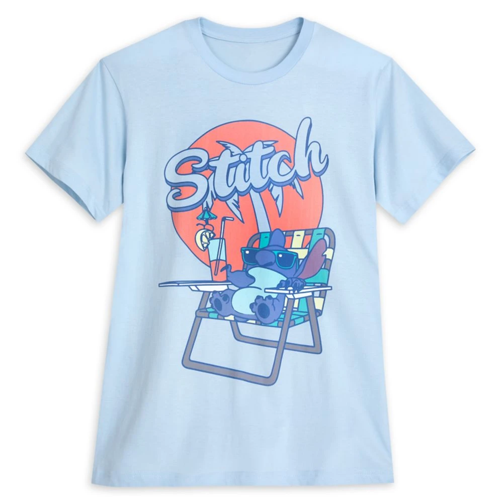 Disney Stitch Beach Chair T-Shirt For Adults – Lilo & Stitch 1 Disney Stitch Beach Chair T-Shirt For Adults – Lilo & Stitch