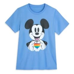 Mickey Mouse Rainbow Heart T-Shirt For Adults β Disney Pride Collection